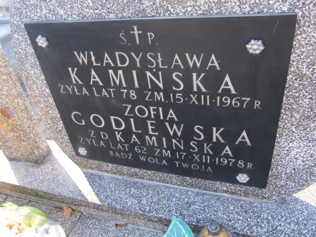 Władysława Kamińska Zambrów - Grobonet - Wyszukiwarka osób pochowanych