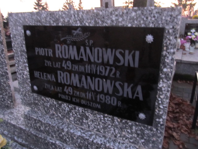 Helena Romanowska Zambrów - Grobonet - Wyszukiwarka osób pochowanych