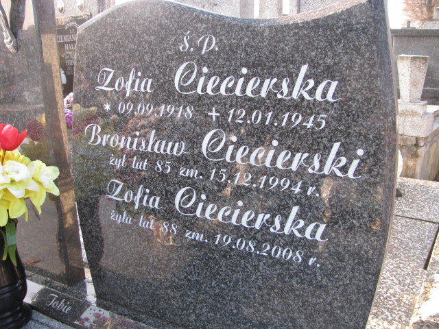 Bronisław Ciecierski Zambrów - Grobonet - Wyszukiwarka osób pochowanych