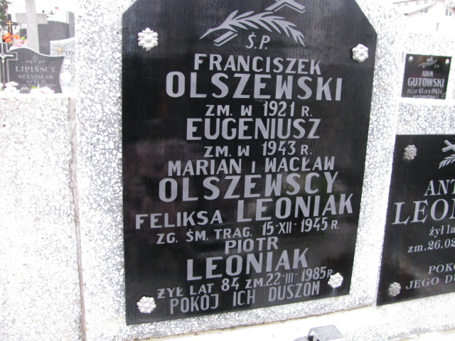 Feliksa Leoniak Zambrów - Grobonet - Wyszukiwarka osób pochowanych