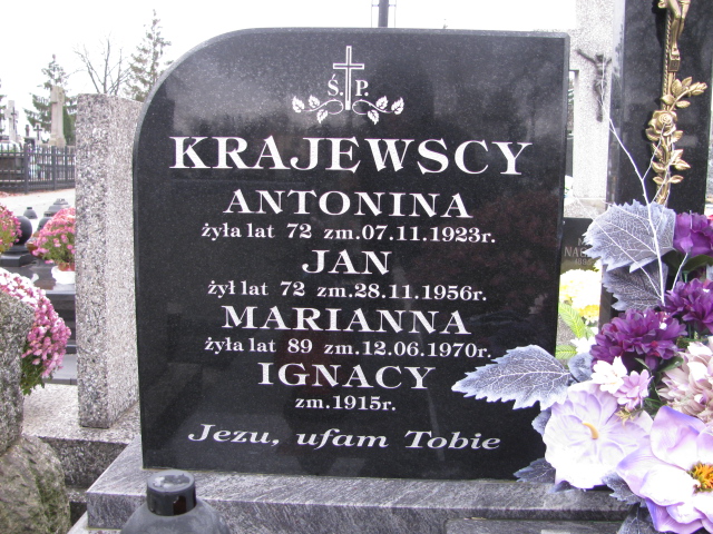 Jan Krajewski Zambrów - Grobonet - Wyszukiwarka osób pochowanych