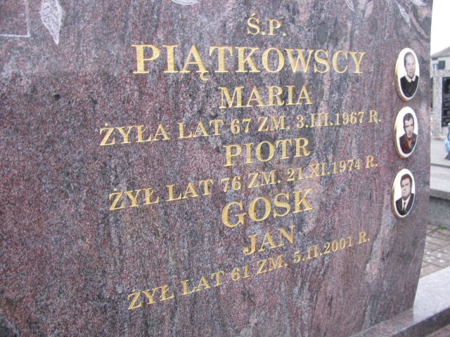 Piotr Piątkowski 1899 Zambrów - Grobonet - Wyszukiwarka osób pochowanych