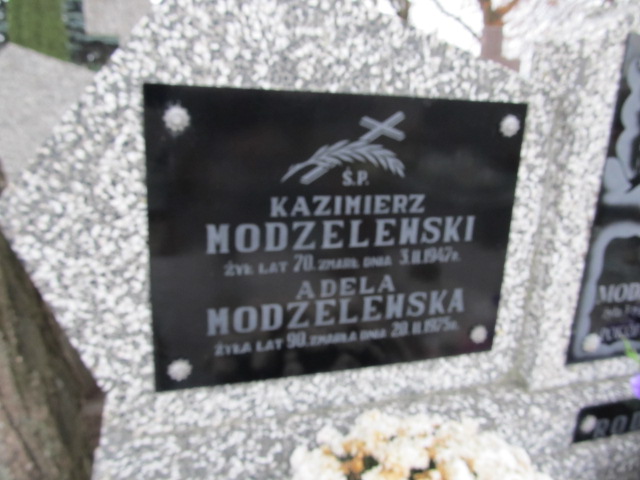 Adela Modzelewska Zambrów - Grobonet - Wyszukiwarka osób pochowanych